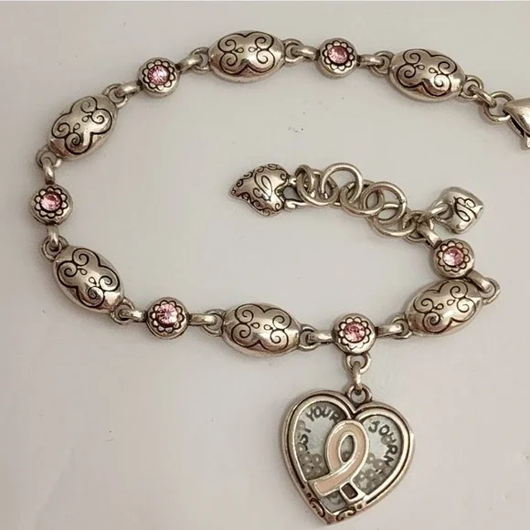 BRIGHTON 2014 the Power of Pink breast cancer awareness Charm bracelet - Picture 2 of 5